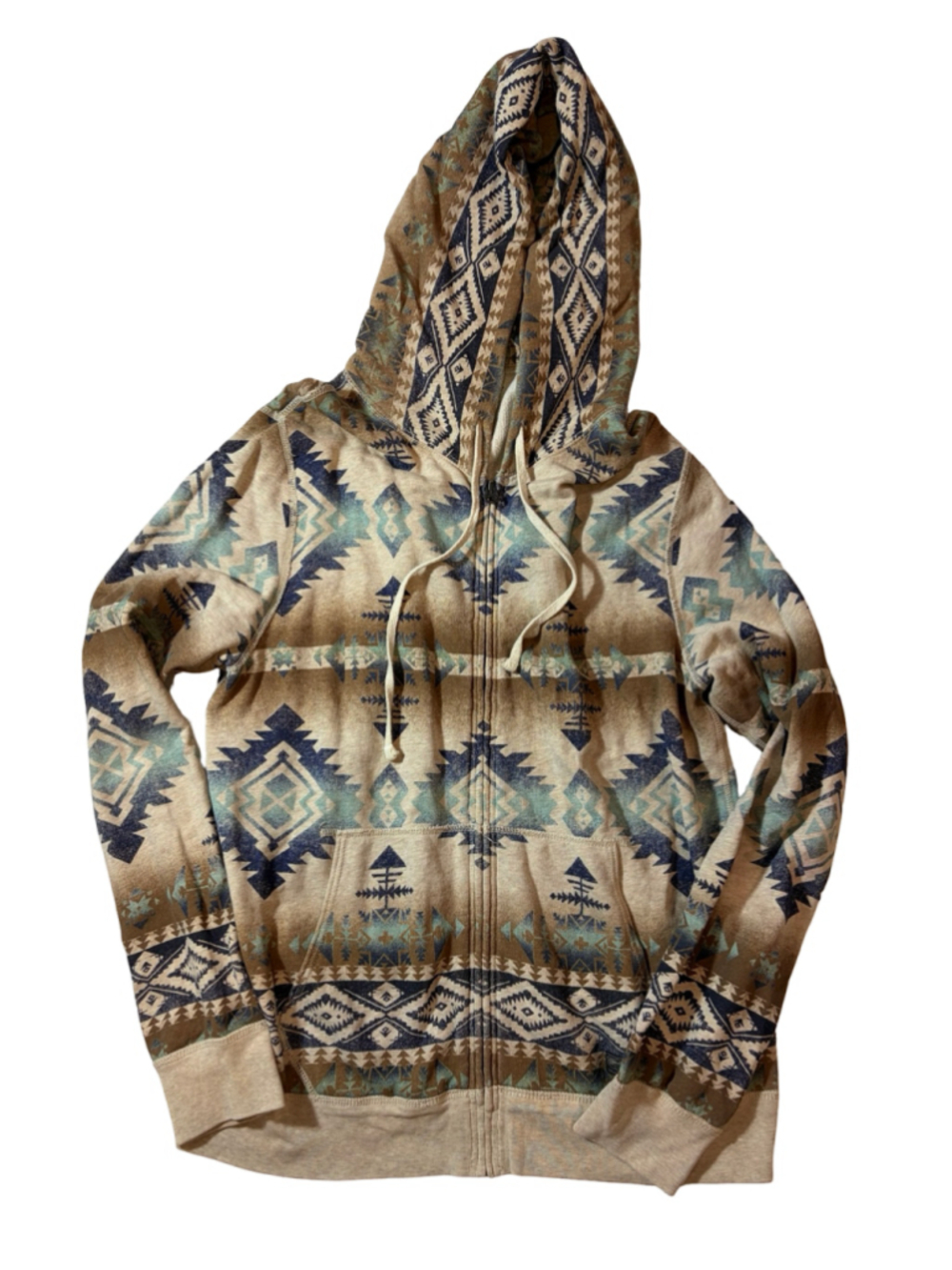 Denim Supply Ralph Lauren Jacket Hoodie Mens Size XL Southwestern Aztec Print - Picture 1 of 7